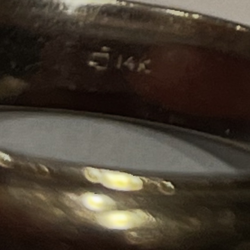Men's 14k White Gold Wedding Band Ring - Picture 4 of 4